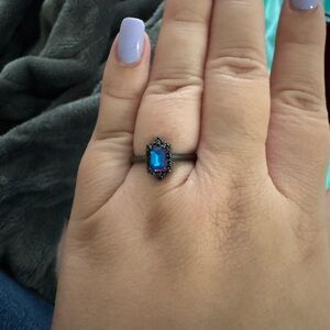 Elegant Blue Gemstone Ring